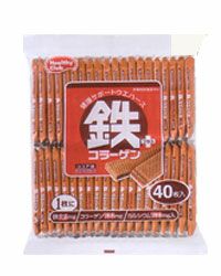 鉄プラスコラーゲンウエハース　40枚入×10個  【ハマダコンフェクト】1