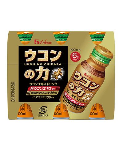 ウコンの力　ウコンエキスドリンク　100ml×6本入　【ハウスウェルネスフーズ】1