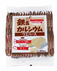 鉄＆カルシウムウエハース　40枚　【井藤漢方製薬】1