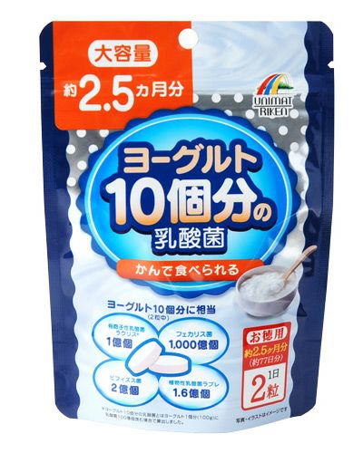 ヨーグルト10個分の乳酸菌　大容量　154粒　【ユニマットリケン】1