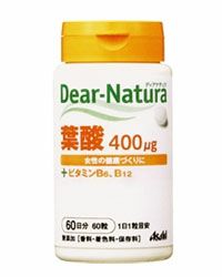 ディアナチュラ 葉酸 60粒　【アサヒフード＆ヘルスケア】1