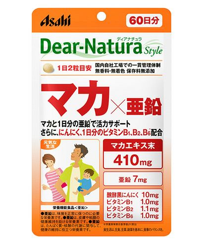 ディアナチュラスタイル　マカ×亜鉛　60日分　120粒　【アサヒフード＆ヘルスケア】1