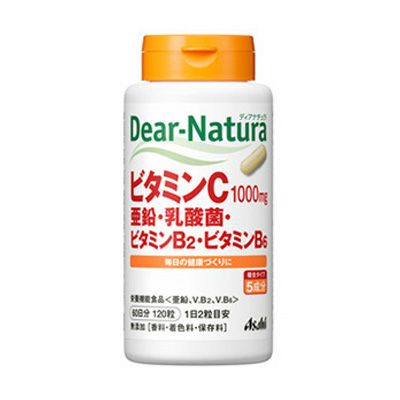 ディアナチュラ　ビタミンC・亜鉛・乳酸菌・B2・B6　120錠  【アサヒグループ食品】1