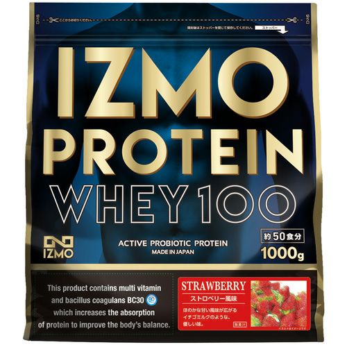イズモ　IZMO　ホエイプロテイン100　ストロベリー　1000g　【アルプロン】1