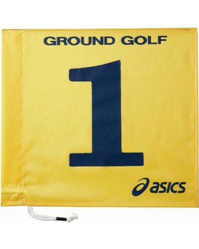 グラウンドゴルフ　旗　1色タイプ　イエロー　GGG065-04　【アシックス】1