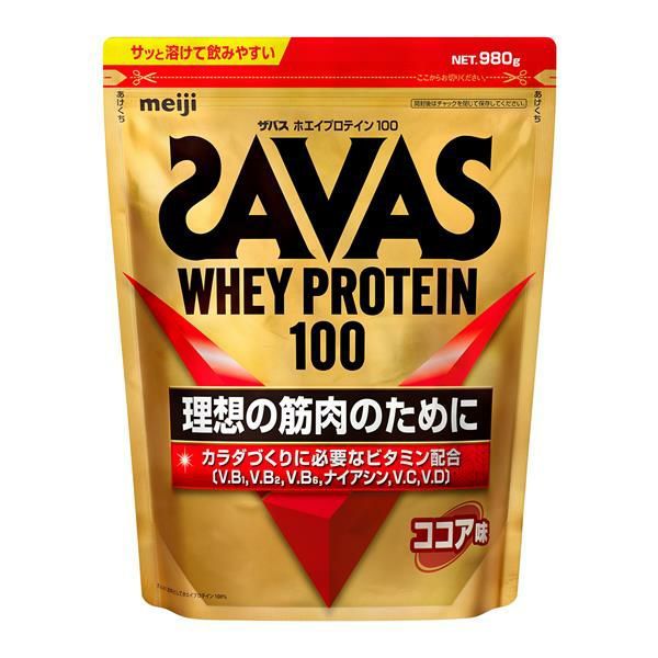 ザバス(SAVAS)　ホエイプロテイン100　ココア　1050g　【明治】1