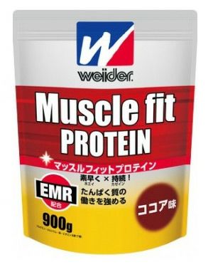 ウイダー マッスルフィットプロテイン ココア味　900g 　【森永製菓】1