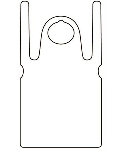 竹虎ビニールエプロン袖なし　透明　1枚入×50枚　【竹虎】2