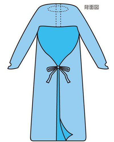 竹虎ビニールエプロンE　ブルー　フリー　1枚入×10枚　【竹虎】2