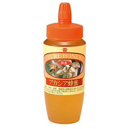 国産アカシア蜂蜜　ポリ　500g　【健康フーズ】1
