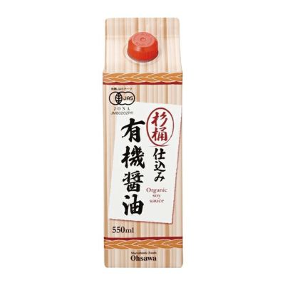 オーサワの杉桶仕込み有機醤油 紙パック 550ml - オーサワジャパン 