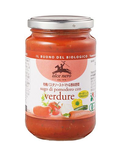 アルチェネロ　有機パスタソース　トマト＆香味野菜　350g　【日仏貿易】1