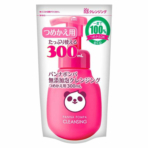 パンナポンパ無添加泡クレンジング　つめかえ用　300ml 【アイアイメディカル】1