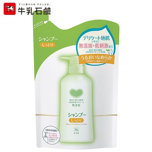 カウブランド　無添加　シャンプー　しっとり　詰替用　380ml 【牛乳石鹸共進社】1