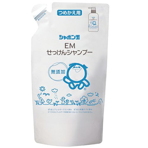 ＥＭせっけんシャンプー　つめかえ用　420ml　【シャボン玉石けん】1