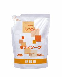 しっとりボディソープ詰替用   450ml　【エスケー石鹸】1