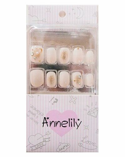 Annelily (アンリリー)　ネイルチップ　AN-045　16枚+粘着グミ　【ウイングビート】1