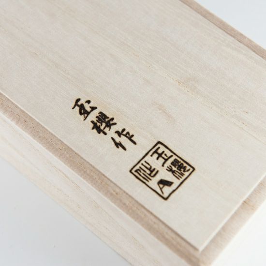 カシミヤブラシ　名宝　桐箱　裏面