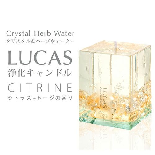 ルカス　LUCAS　浄化グミキャンドル　シトリン 【フォレストブルー】1