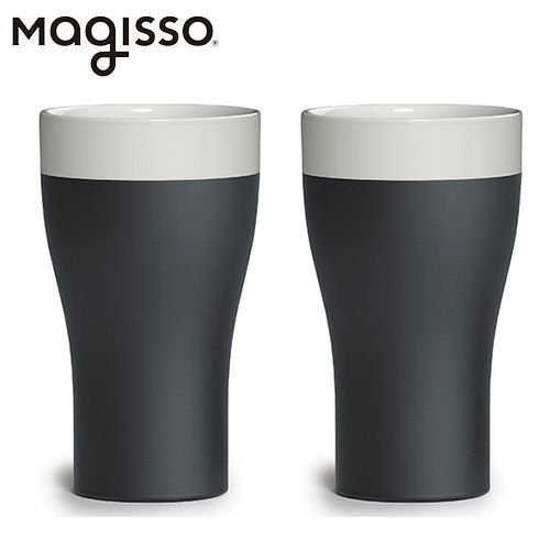 マギッソ　magisso　Cool-ID　タンブラー　２個セット　ホワイトライン　【アペックス】1