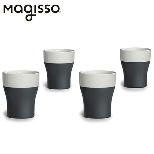 マギッソ　magisso　Cool-ID　ショットグラス　４個セット　ホワイトライン　【アペックス】1