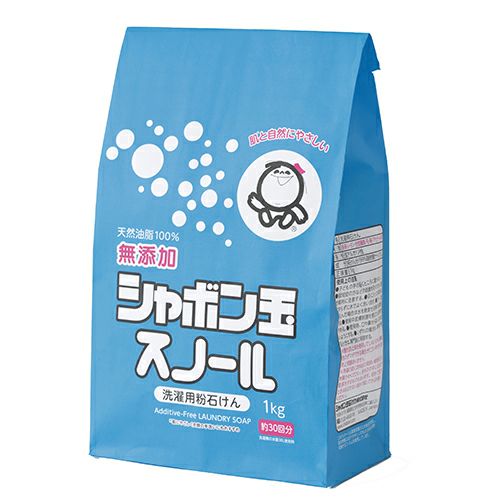 粉石けんスノール　紙袋　1kg　【シャボン玉石けん】1