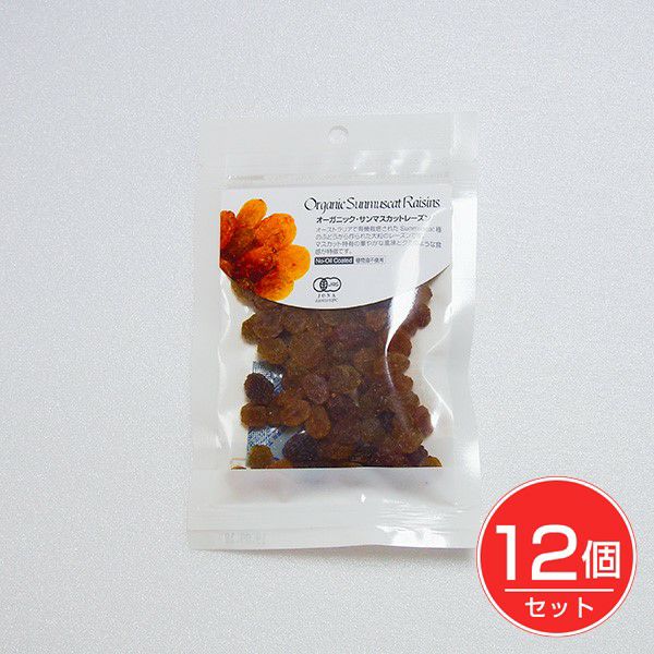 オーガニック　サンマスカットレーズン　40g×12個セット　【ナチュラルキッチン】1