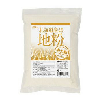 北海道産小麦使用　地粉　中力粉　1kg　【健友交易】1