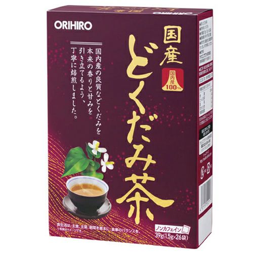 国産どくだみ茶100% 　1.5g×26袋　【オリヒロプランデュ】1