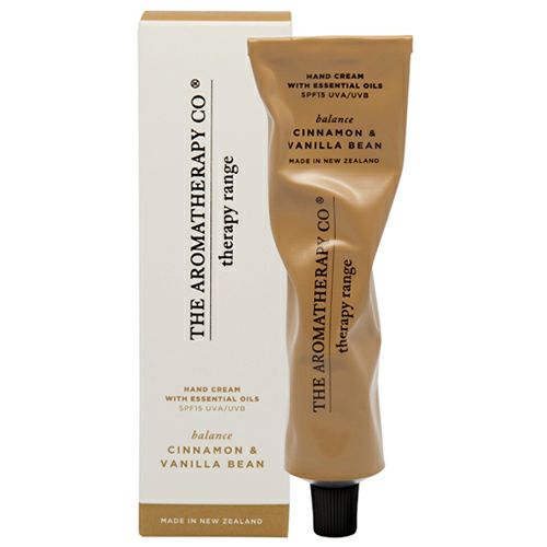セラピーレンジ　ハンドクリーム　シナモン&バニラビーンズ　バランス・調和　75ml　【三和トレーディング】1