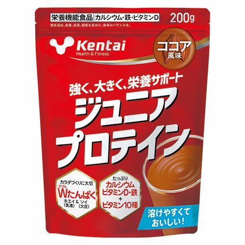 ケンタイ　ジュニアプロテイン　ココア　200g 【健康体力研究所　(kentai)】1