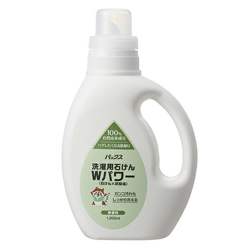 パックス　洗濯用石けん　Wパワー　1200ml　【太陽油脂】1