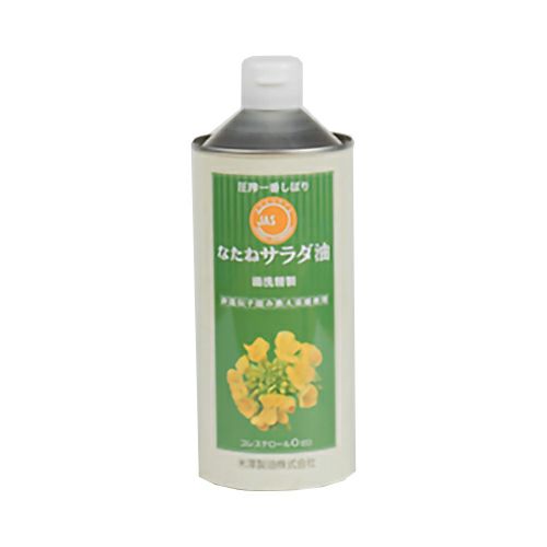 圧搾一番しぼり　なたねサラダ油　丸缶　600g　【米澤製油】1