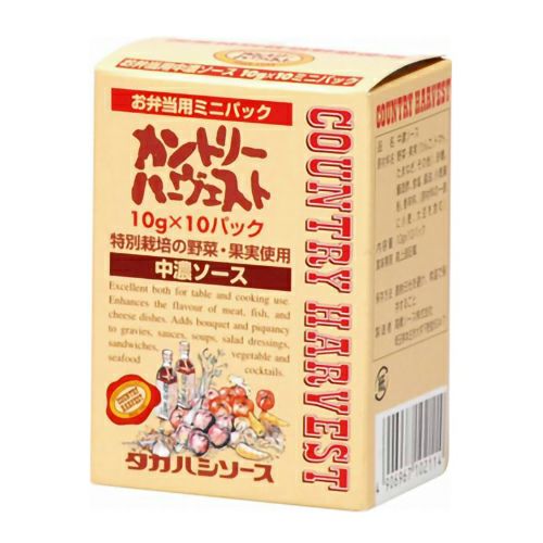 カントリーハーヴェスト　中濃ソース　お弁当用ミニパック　10g×10パック　【高橋ソース】1