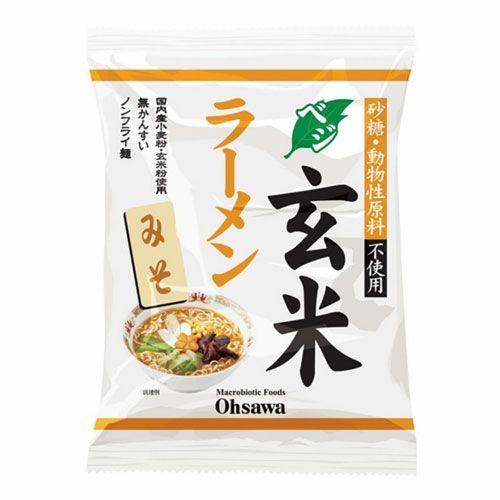 オーサワのベジ玄米ラーメン　みそ　118g 　【オーサワジャパン】1