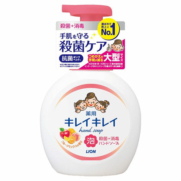 ライオン　キレイキレイ　泡ハンドソープ　フルーツミックスの香り　500ml 《医薬部外品》1