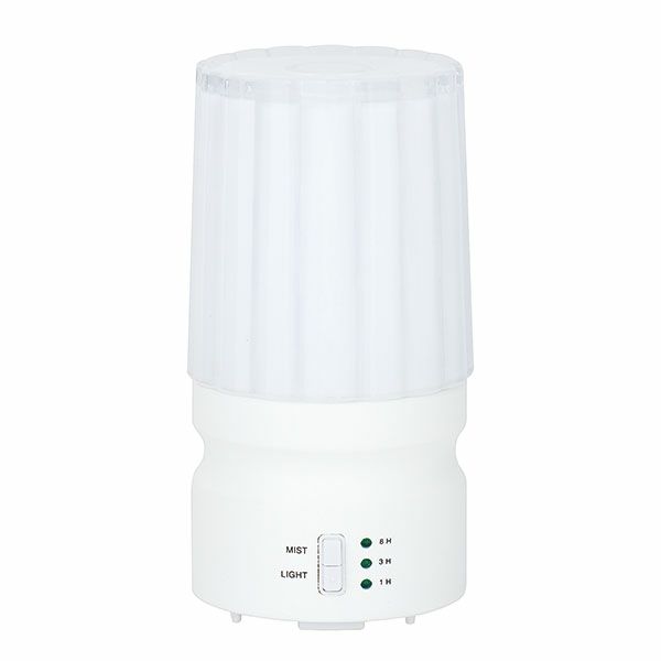 アロマランプディフューザー　プリーツ　ホワイト 【グローバルプロダクトプランニング】1