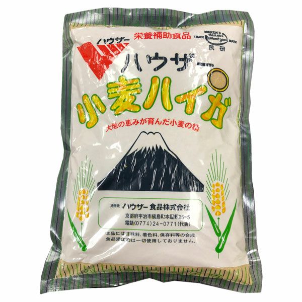 ハウザー 小麦ハイガ(小麦胚芽) 袋 500g - ハウザー食品 【ヘルシーグッド本店】