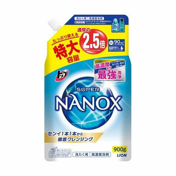 ライオン　トップスーパーNANOX　詰替用　特大　900g1