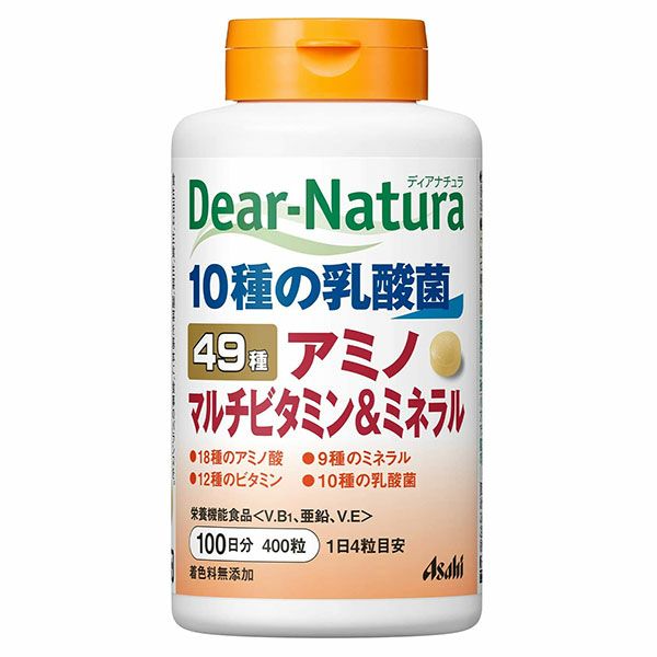 ディアナチュラ　49アミノ　マルチビタミン＆ミネラル　400粒（100日分） 【アサヒグループ食品】1