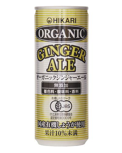 ヒカリ　オーガニックジンジャーエール　250ml×30個セット1