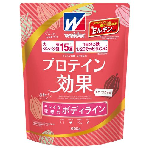 ウイダー　プロテイン効果　ソイカカオ味　660g　【森永製菓】1