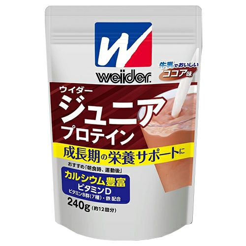 ウイダー　ジュニアプロテイン　ココア味　240g　【森永製菓】1