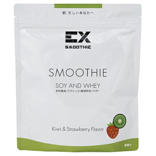 アルプロン　EX-SMOOTHIE　ソイ&ホエイ　プロテイン キウイ&ストロベリー風味　360g　【アルプロン】1