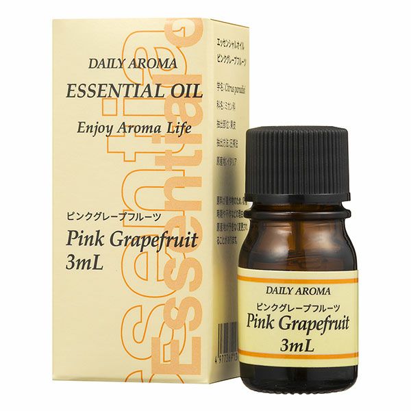 デイリーアロマ　エッセンシャルオイル　ピンクグレープフルーツ　3ml 【デイリーアロマジャパン】1