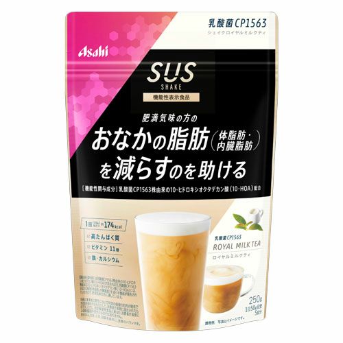 SUS乳酸菌CP1563シェイク　ロイヤルミルクティ　250g [機能性表示食品] 【アサヒグループ食品】1
