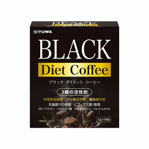 ブラックダイエットコーヒー　16包  【ユーワ】1