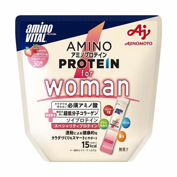 アミノバイタル アミノプロテイン for woman ストロベリー味　30本入 【味の素】1