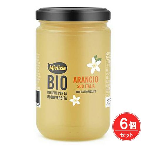 ミエリツィア　イタリア産オレンジの有機ハチミツ 400g　6個セット　【日仏貿易】1