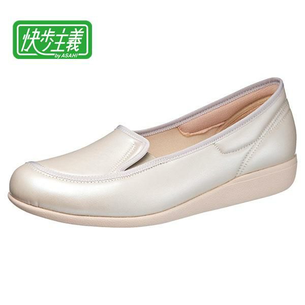 快歩主義　L155　アイボリースムース　女性用　3E（品番　KS23761SM）【アサヒコーポレーション】1